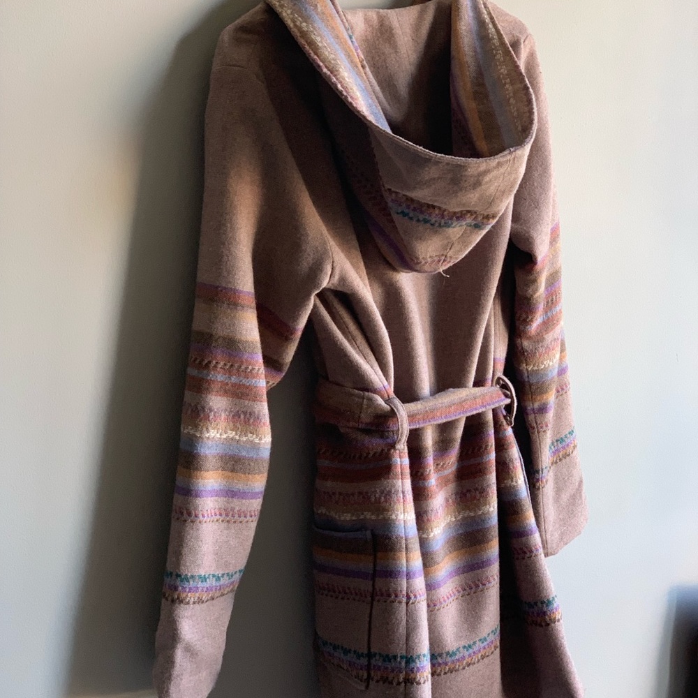 Boho Chic Festival Hooded Woven Jacket - Picture 6 of 6